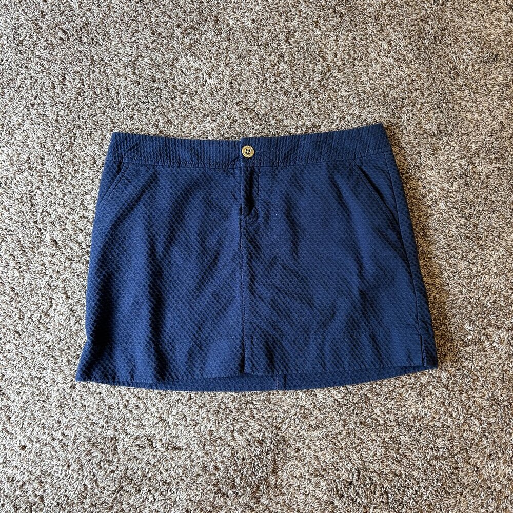 LILLY PULITZER True Navy Nicki Skort Size 10